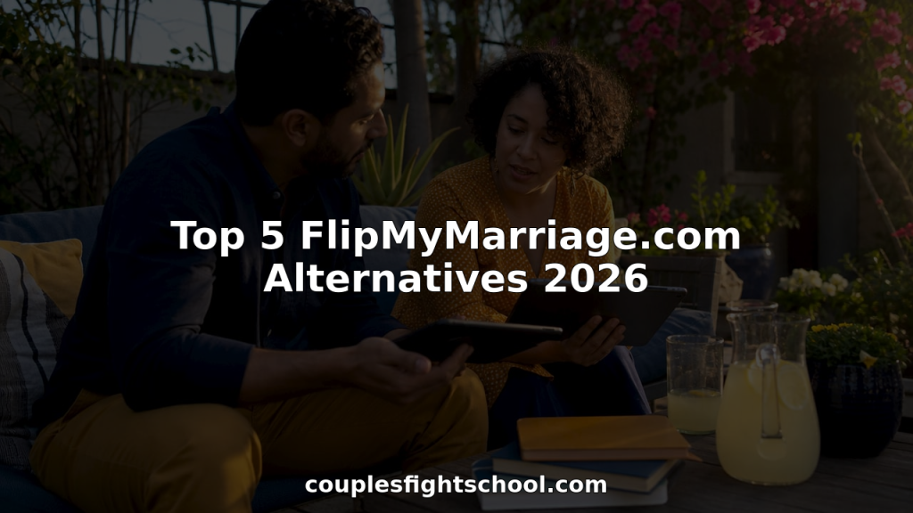 Couple discussing relationship tools at home