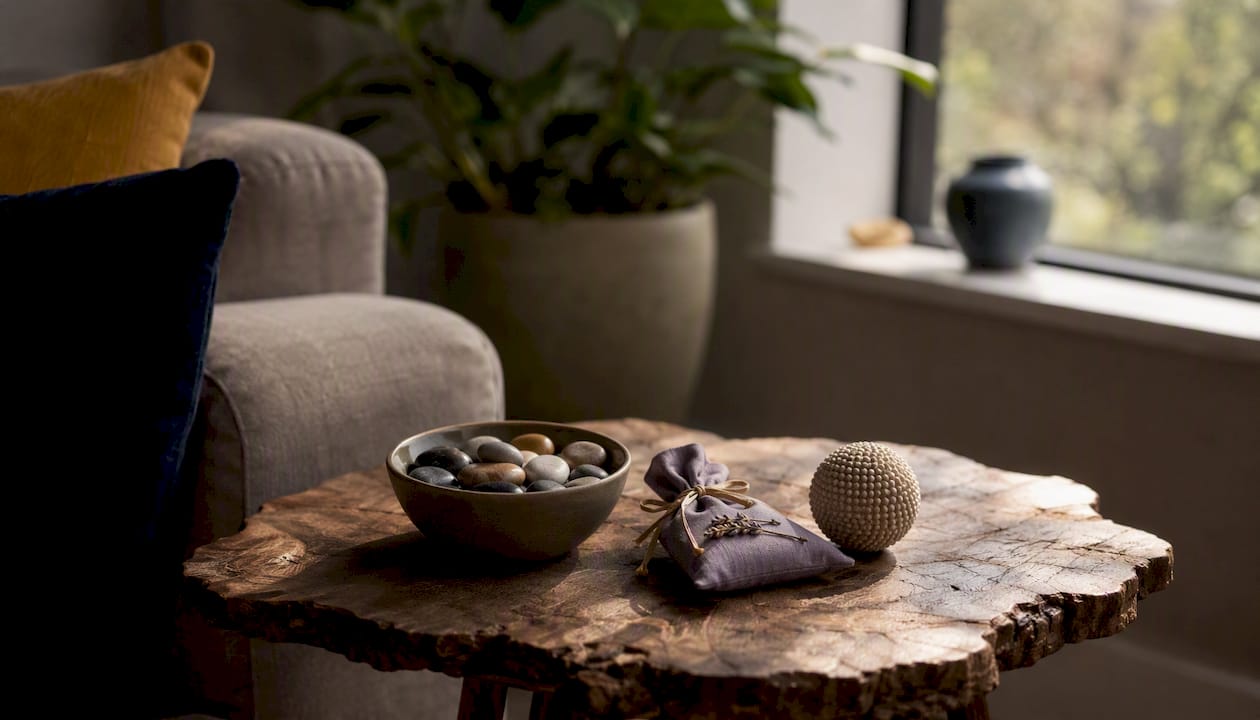 Grounding objects for calming nervous system