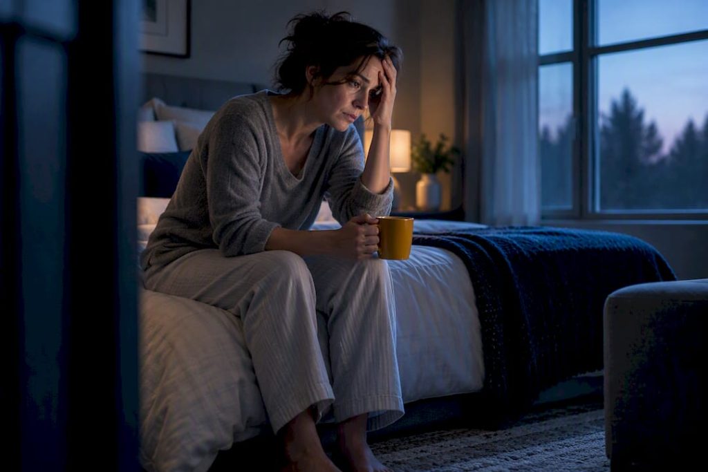 Survivor awake with trauma-related insomnia
