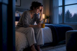 Survivor awake with trauma-related insomnia